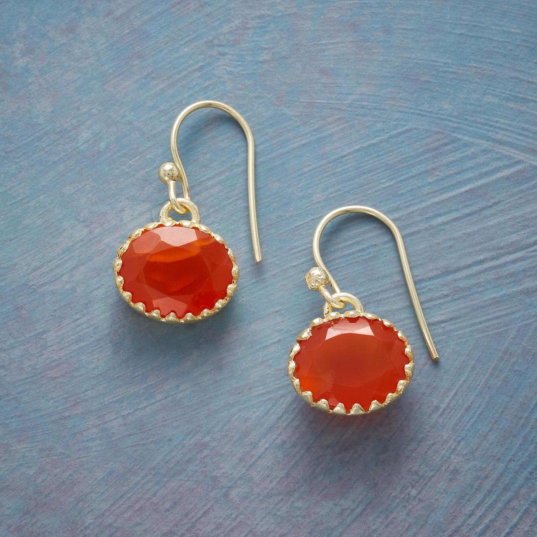 Premium Carnelian Blaze Earrings