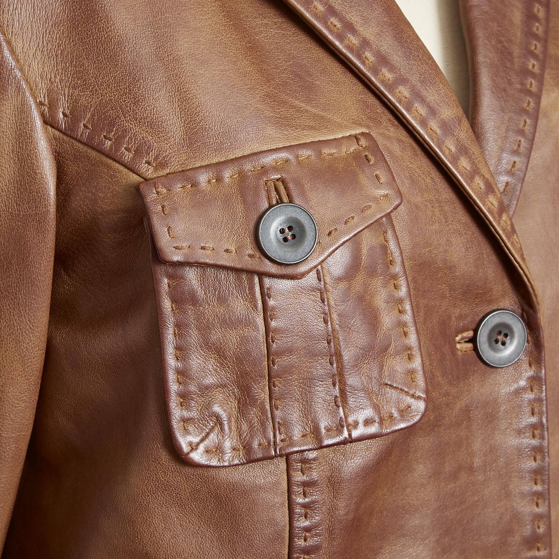 Premium McKenna Petite Leather Blazer