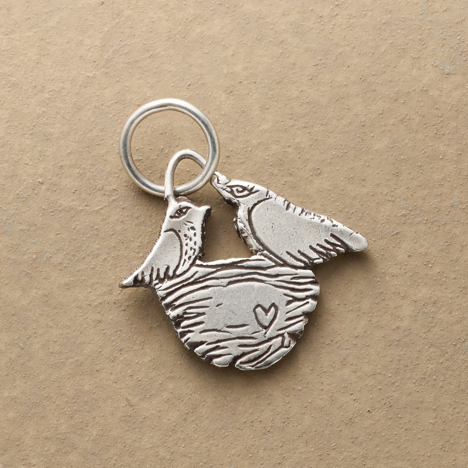 Premium Silver Love Nest Charm