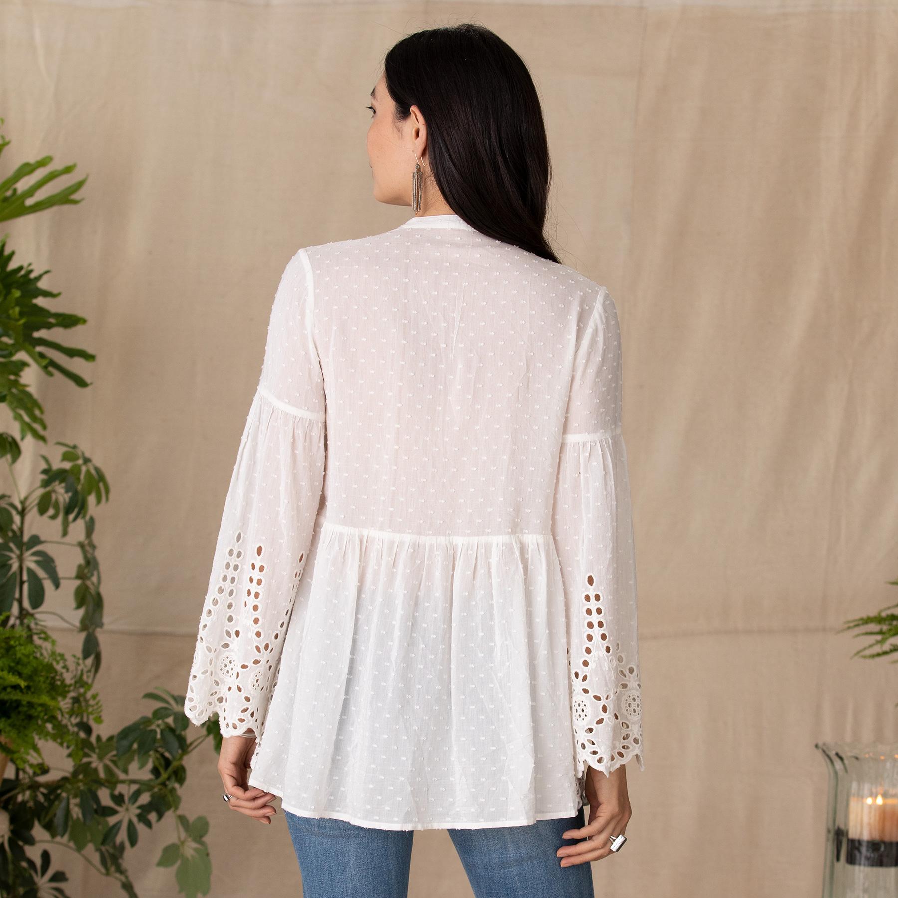 Premium Drea Eyelet Tunic