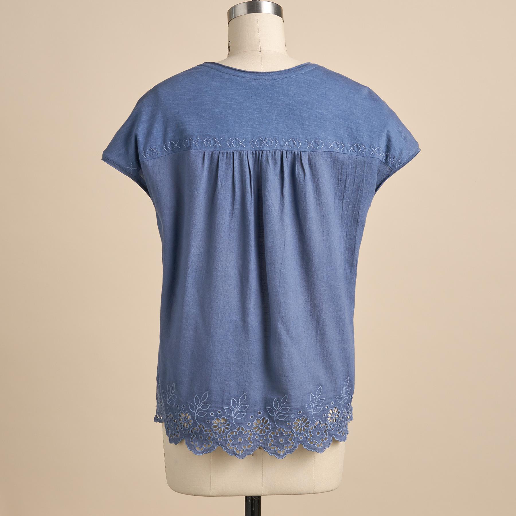 Premium Tres Jolie Petite Eyelet Top