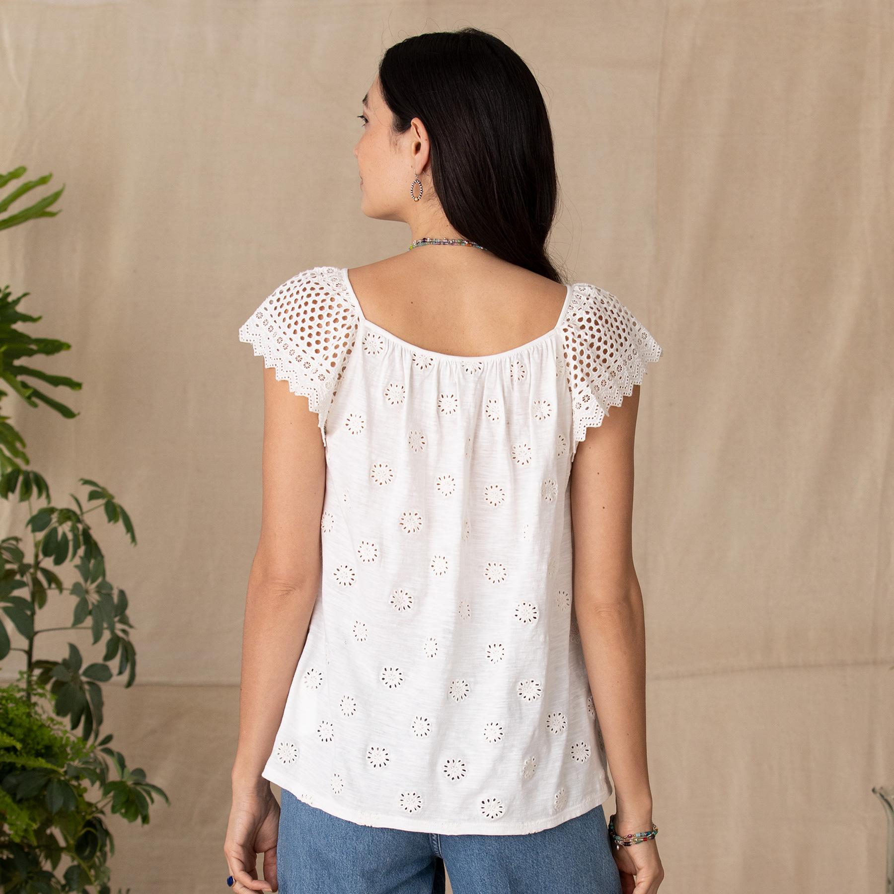 Premium Isabella Eyelet Petite Top