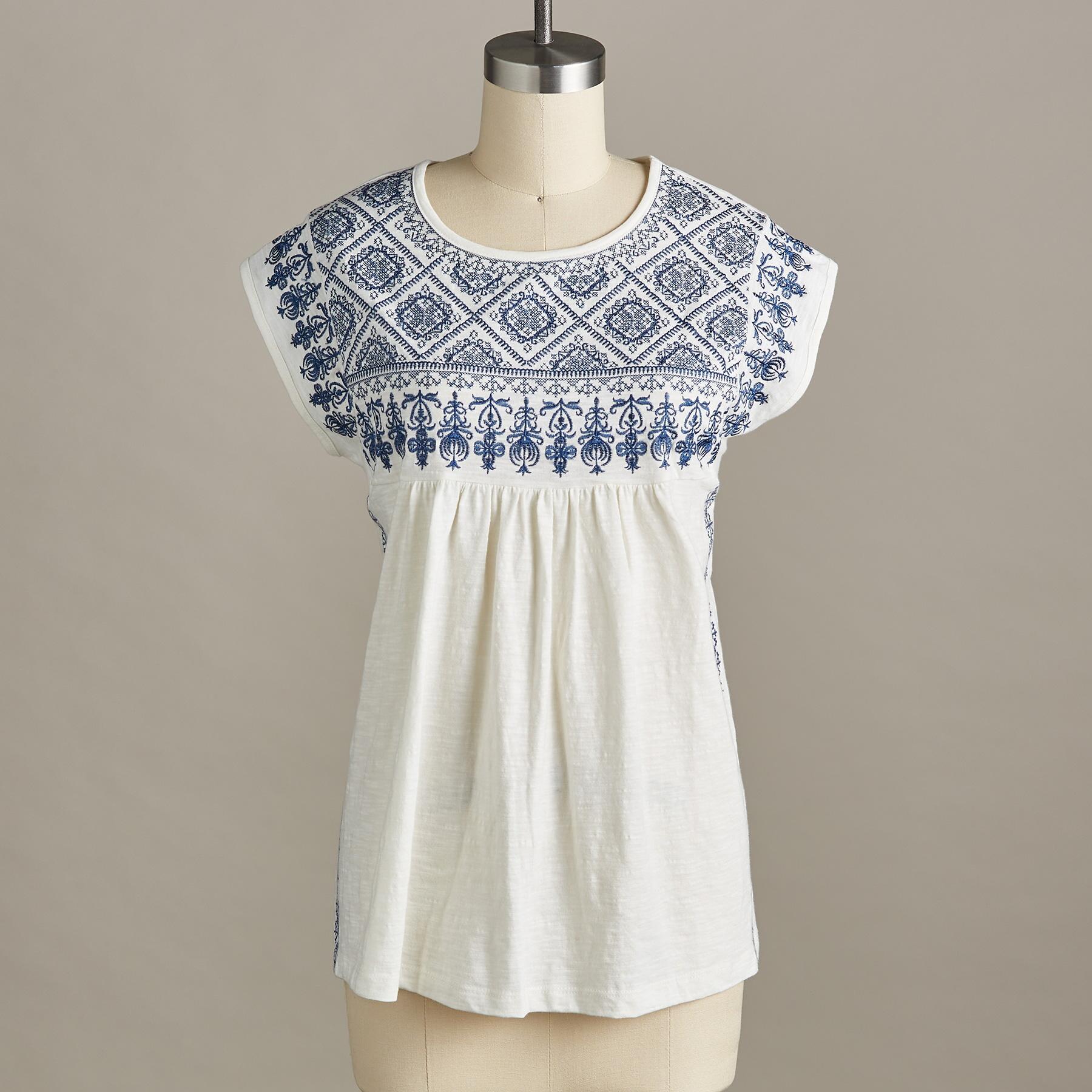 Premium Tayla Embroidered Tee