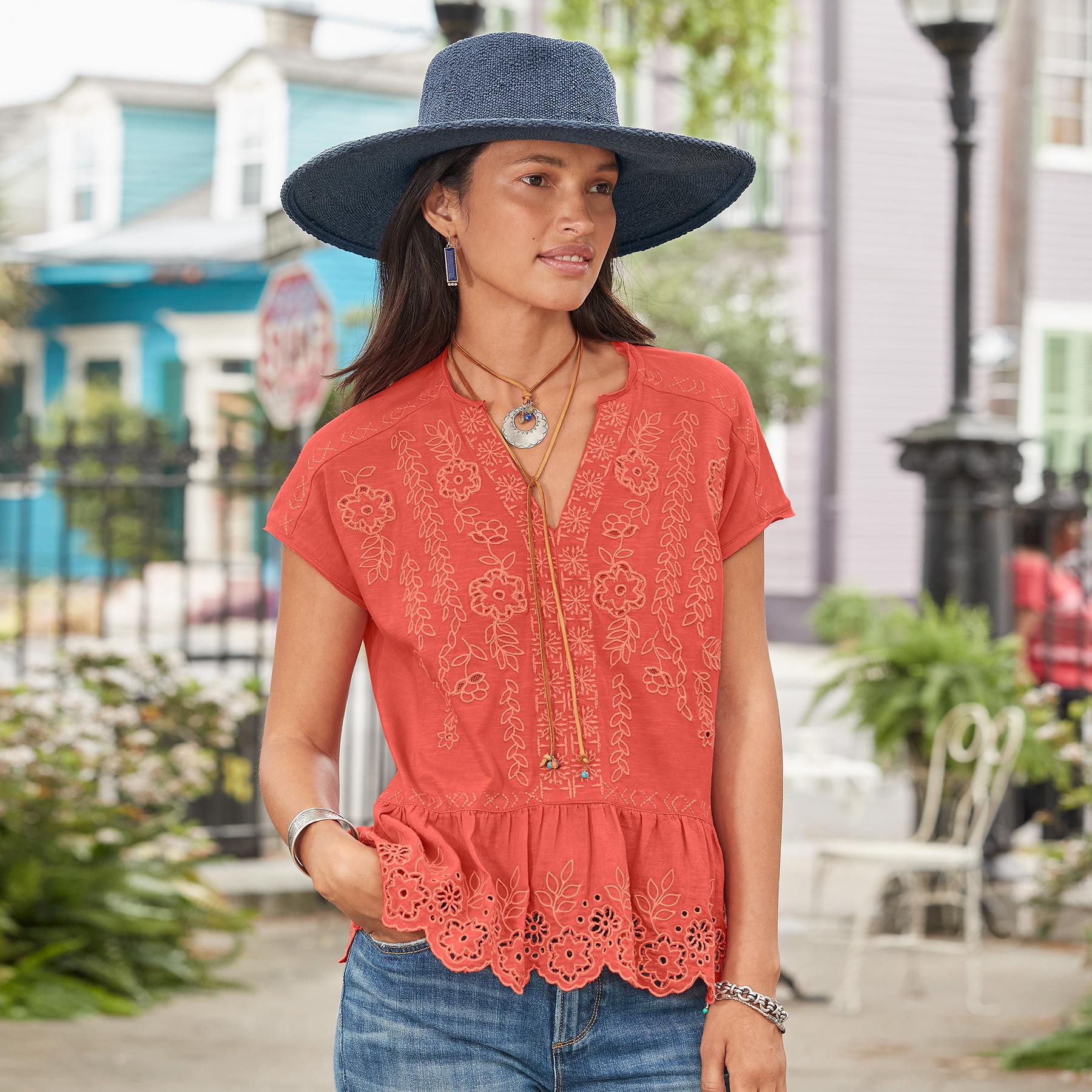 Premium Tres Jolie Petite Eyelet Top