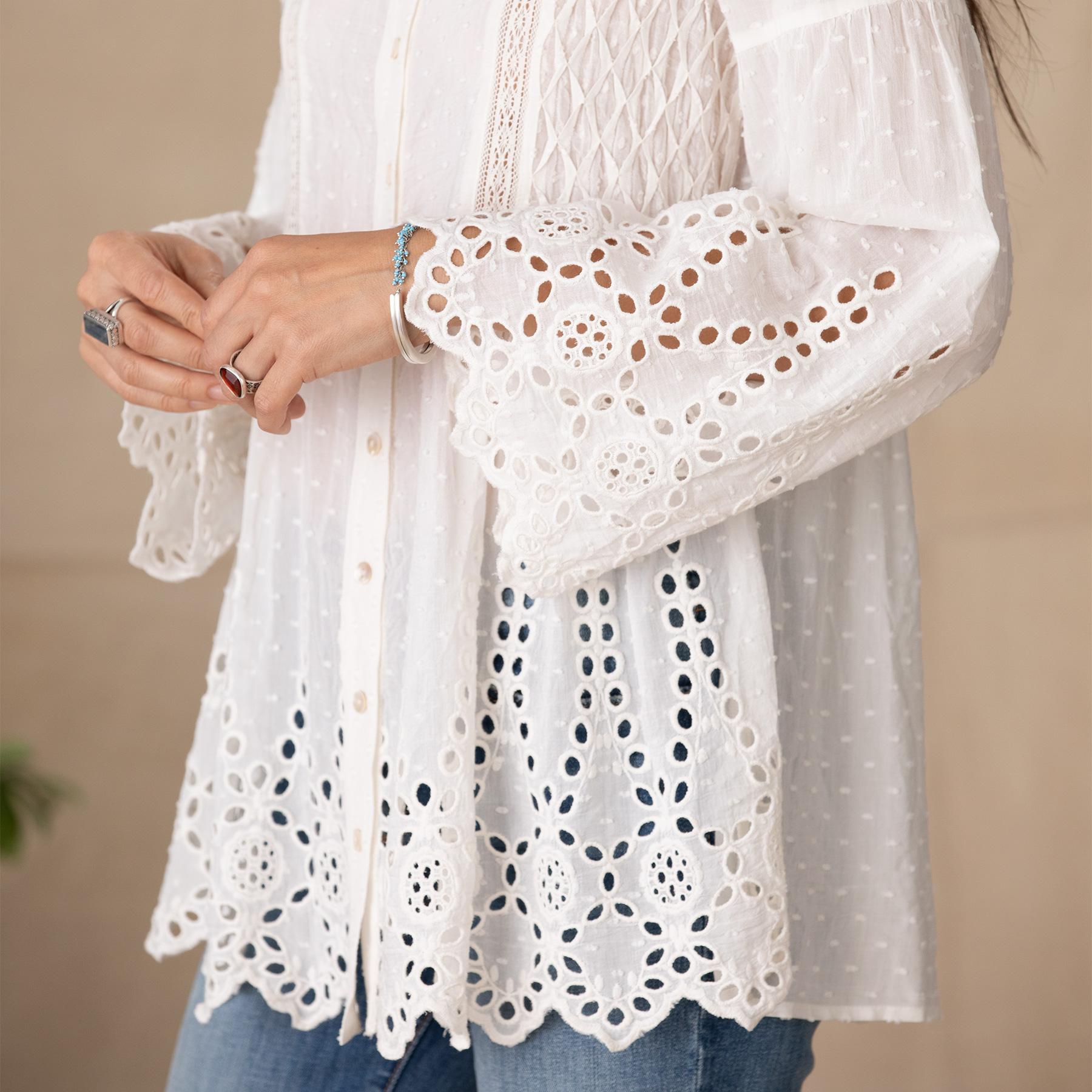 Premium Drea Eyelet Tunic
